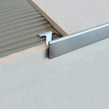 Profil terminatie si muchie treapta gresie Trimtec SR Profilitec | vizibil 3 mm, reversibil, inox, aluminiu, alama – bara 2,7 m