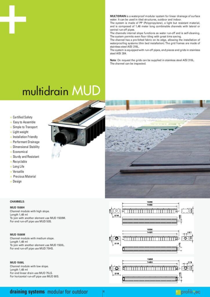 MULTIDRAIN MUD Profilitec Drainage Multidrain MUD EN 1 page 001 724x1024 - MULTIDRAIN MUD