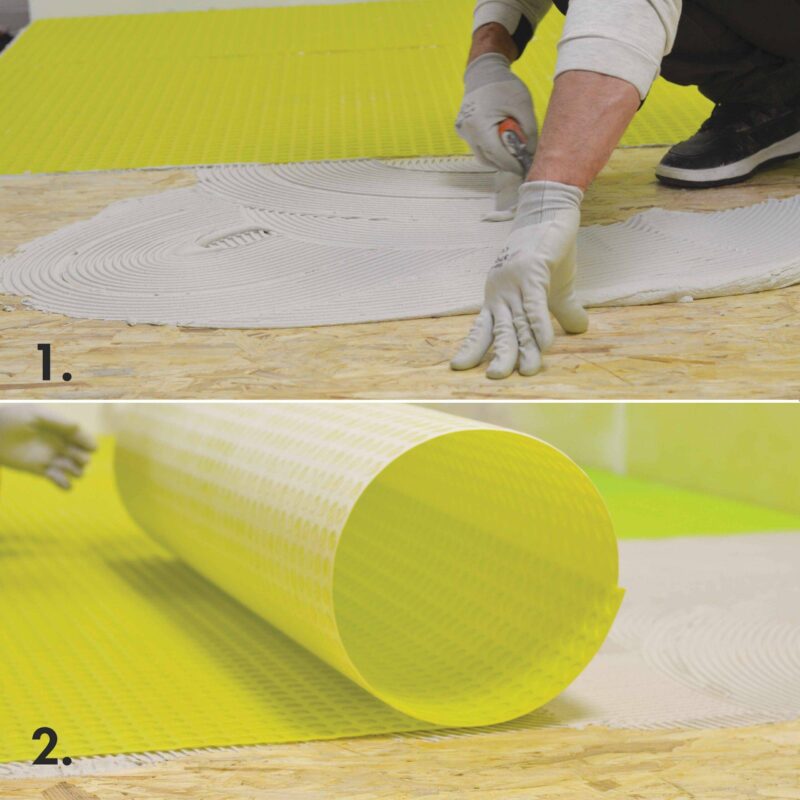 FLOORTEC Membrana Anti-Fisuri | membrana decuplare | Uncoupling Membrane