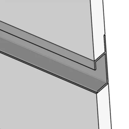 Profil tip plintă și scafă ascunsă Shadow Gap LED | PLANO PPS 130 argintiu | PROFILITEC