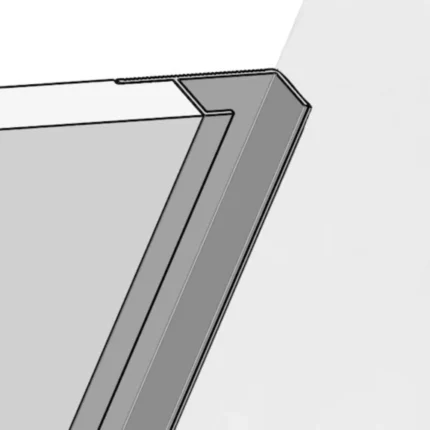 Profil tip plintă și scafă ascunsă Shadow Gap LED | PLANO PPS 130 argintiu | PROFILITEC