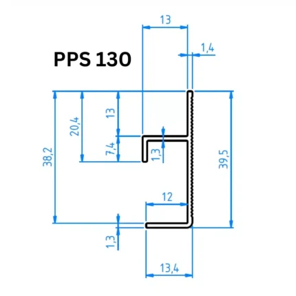 Profil tip plintă și scafă ascunsă Shadow Gap LED | PLANO PPS 130 argintiu | PROFILITEC