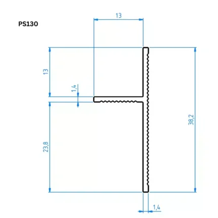 Trepte cu bandă LED și profil shadow gap ascuns PROFILITEC