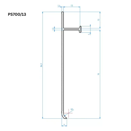 Trepte cu bandă LED și profil shadow gap ascuns PROFILITEC
