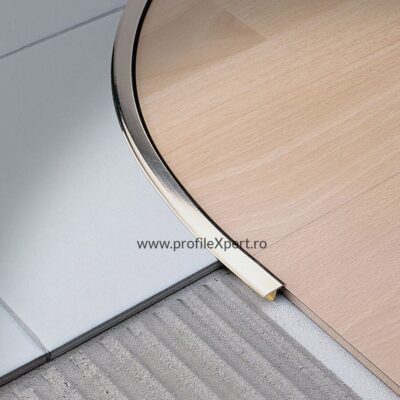 Profil trecere T negru mat gresie si parchet Covertec SP Profilitec | 9, 14 si 20 mm | bara 2,7 m