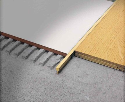 Profil trecere subtire din alama regala slefuibila LINETEC AD-ON PITON | PROFILITEC