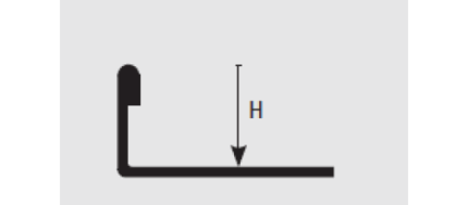 Coltar faianta inox mat Proterminal PTACS10 | PROGRESS PROFILE