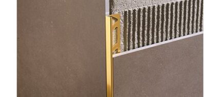 Coltar capat faianta auriu lucios din aluminiu Kerajolly KJ-AOB | KJ80AOB | KJ100AOB | KJ125AOB | PROFILITEC