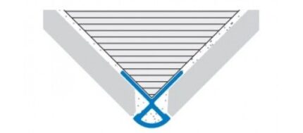 Coltar pentru mozaic Mosaictec RJF44AS argintiu | PROFILITEC