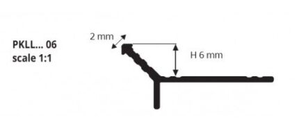 Profil invizibil alb pt ceramica taiata in 45 grade Prokerlam PKLLA | PROGRESS PROFILES