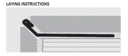 Protectie inox invizibila Prokerlam ceramica taiata in 45 grade | PROGRESS PROFILES