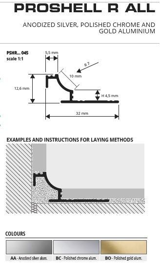 Coltar interior aluminiu PROSHELL R ALL | PROGRESS PROFILE