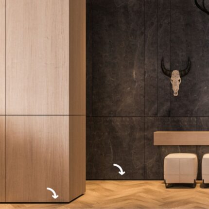 Plinte Metalice Plinta ascunsa – PLANO PS130 AS argintiu mat