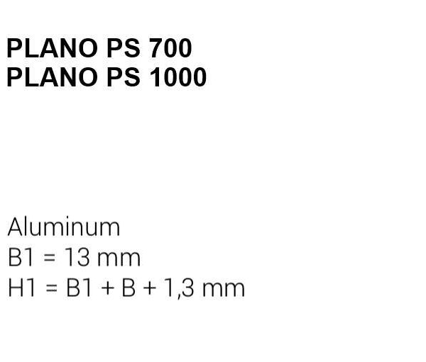 Profil tip plintă și scafă ascunsă Shadow Gap LED | PLANO PS1000A54 negru mat | PROFILITEC