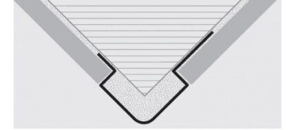 Coltar inox satinat protectie pereti Probord PEBDAC | PROGRESS PROFILE