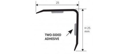 Coltar alama diferite latimi pentru protectia peretilor PROEDGE OT | PROFILITEC