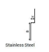 Profil drept inox dus walk-in STKF-IS135 | PROFILITEC Profil drept inox dus STKF IS135 finisaj dus walk in fara taieturi PROFILITEC - Profil drept inox dus walk-in STKF-IS135 | PROFILITEC