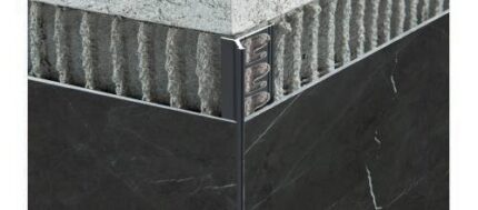 Profil invizibil negru pt ceramica taiata in 45 grade Prokerlam PKLLA | PROGRESS PROFILES