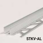 Profil 2-în-1 Inox STKPV Duș Walk-In – Fixare Sticlă Dus + Compensare Pantă Dus | PROFILITEC