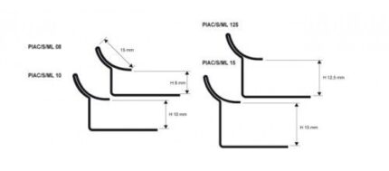 Coltar interior din inox pentru faianta Prointer AC | PROGRESS PROFILES