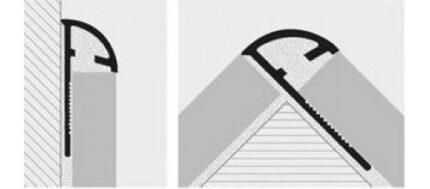Coltar faianta aluminiu cupru periat Projolly PJRS | PROGRESS PROFILES