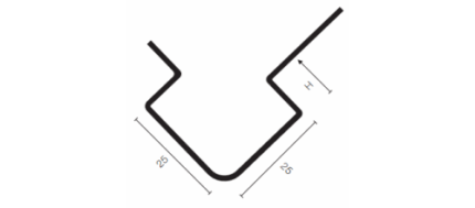 Colțar de protecție inox ceramica Roundcorner RE | PROFILITEC
