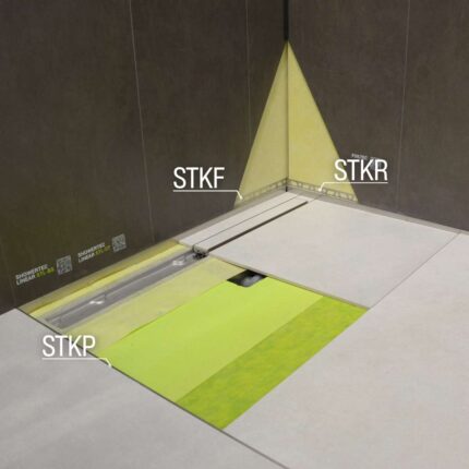 Profil drept inox dus walk-in STKF-IS135 | PROFILITEC