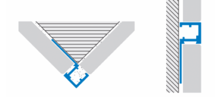 Coltar faianta aluminiu negru mat Squarejolly SJ-A65 SJ100A54 | SJ100A65 | PROFILITEC