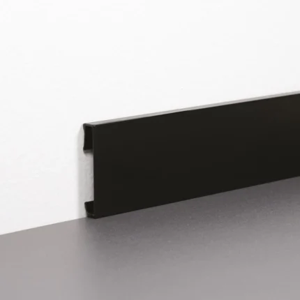 Plinta aluminiu minimalista Baseboard BAS Profilitec | H 40-80 mm, canal pentru cabluri, fixare pe clipuri demontabila – bara 2,7 m