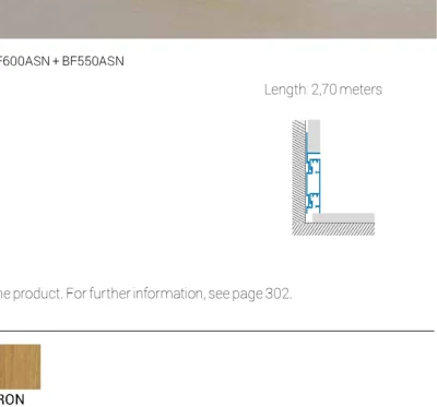 Plinta filomuro retrasa minimalista PLANO BF Profilitec | integrata in peretele de gips-carton, baza + top decorativ interschimbabil – bara 2,7 m