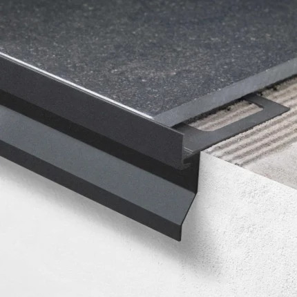 Picurator balcon si terasa cu dubla picurare si orificii de drenaj Bordertec BBO / BCO / BHO Profilitec | aluminiu, 9 culori finisaje rezistente , inchide cantul gresiei – bara 2,7 m