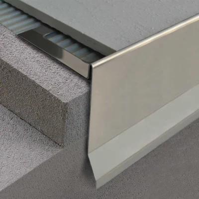 Picurator balcoane terase Bordertec BBS-BCS Profilitec | inox AISI 304 sau aluminiu vopsit electrostatic, H1 30-95 mm, pentru gresie sau piatra cu grosime max 12,5 mm, sistem complet cu piese de colt si imbinare – bara 2,7 m