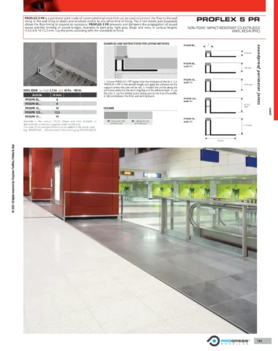 Profil rost dilatatie Proflex PR Progress Profiles | pentru pardoseli subtiri | bara 2,5 m