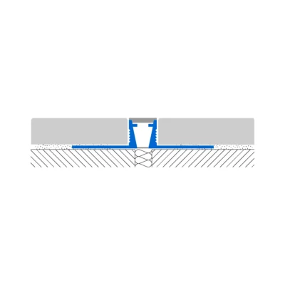 Profil rost dilatatie gresie interior exterior Coflex CA Profilitec | vizibil 10 mm, pentru campuri mari de placi, trafic usor – bara 2,7 m