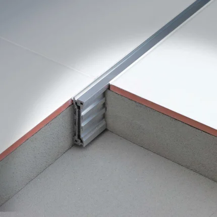 Profil rost dilatatie culisant pentru sapa Coflex CKM Profilitec | aluminiu sau alama, H 45 mm, culisare ±2 mm, campuri 16-25 mp – bara 2,7 m