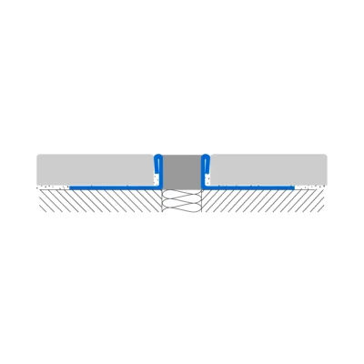 Profil rost dilatatie inox cu insert EPDM Coflex CT Profilitec | AISI 304 lustruit, insert slefuibil, vizibil 15 mm, pentru gresie portelanata – bara 2,7 m
