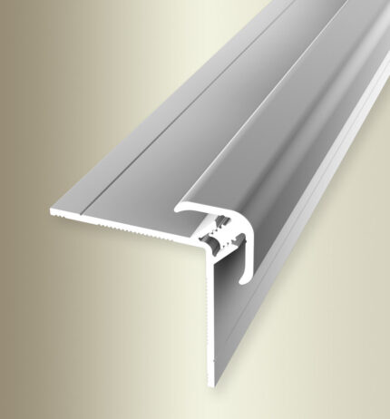 Coltar exterior cu clips Küberit 153 | profil de colt 34 x 34 mm pentru placari subtiri de 3-5 mm, profil de baza si capac – bara 2,60 m