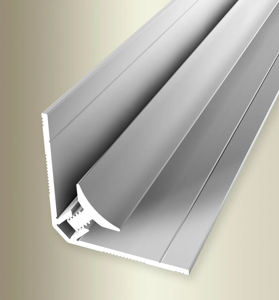 Coltar interior cu clips Küberit 163 | profil de colt pentru placari SPC si design flooring 4–8 mm – bara 2,6 m Coltar interior cu clips Küberit 163 | profil de colt pentru placari SPC si design flooring 4–8 mm – bara 2,6 m