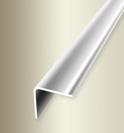 Coltar de protectie perete Küberit 142 | profil de colt 21 x 21 mm din inox mat periat, autoadeziv sau negaurit – 1,25 / 1,50 / 2,50 m
