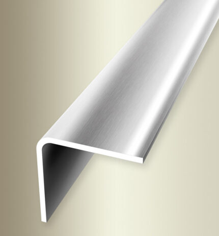 Coltar de protectie perete Küberit 143 | profil de colt 31 x 31 mm din inox mat periat, autoadeziv sau negaurit – 1,25 / 1,50 / 2,50 m