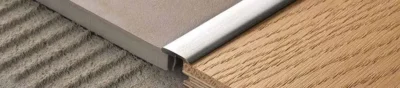 Profil T trecere si dilatatie pardoseli Covertec SP Profilitec | usor curbabil pentru trasee curbe | vizibil 9-26 mm, H 4,5/7 mm | aluminiu, inox si alama | gresie, parchet, LVT – bara 2,7 m