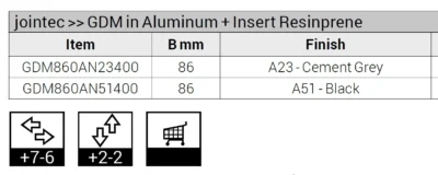 Profil rost dilatatie modular aplicat Jointec GDM Profilitec | rost 86 mm, aplicat – bara 4 m