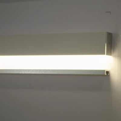 Profile LED aluminiu LEL / LEB / LEM Profilitec | aplicat, pentru gips-carton sau filomuro la nivel cu peretele, cu difuzoare policarbonat – bare 2 m