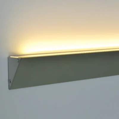 Profile LED aluminiu LEL / LEB / LEM Profilitec | aplicat, pentru gips-carton sau filomuro la nivel cu peretele, cu difuzoare policarbonat – bare 2 m