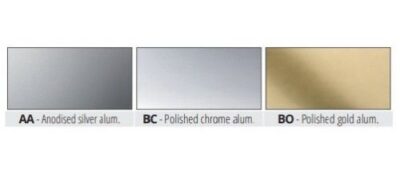Coltar patrat placi ceramice subtiri Prokerlam Square Progress Profiles | aluminiu anodizat argintiu, cromat sau auriu | H 4,5 mm, bara 2,7 m