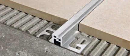 Profil rost dilatatie Proflex ACN Progress Profiles | inox cu cauciuc | bara 2,5 m