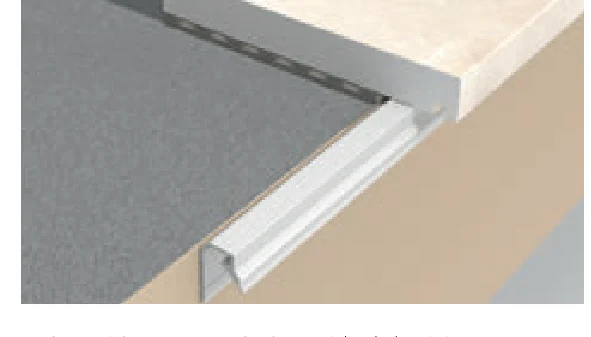Picurator sub placa Proterrace Under Edge C Progress Profiles | fixare sub placare, preluare picatura la placi groase in consola – bara 2,7 m Picurator sub placa Proterrace Under Edge C Progress Profiles | fixare sub placare, preluare picatura la placi groase in consola – bara 2,7 m