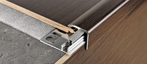 Profil treapta parchet si LVT Style Stair Progress Profiles | aluminiu decor lemn, insert PIN optional Profil treapta parchet si LVT Style Stair Progress Profiles | aluminiu decor lemn, insert PIN optional