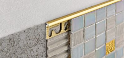 Coltar faianta rotunjit Projolly LT Progress Profiles | pentru placari subtiri, si in varianta curbabila, bagheta de colt din aluminiu periat