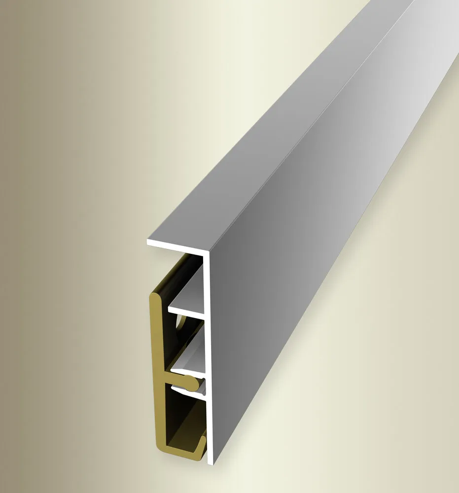 Plinta aluminiu Küberit 935 | plinta metalica 60 mm, bara 2,5 m Plinta aluminiu Küberit 935 | plinta metalica 60 mm, bara 2,5 m